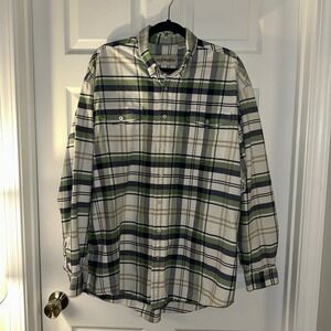 Cody James Shirt Men's XLT Western Plaid Cotton Button-Up Long Sleeves EUC